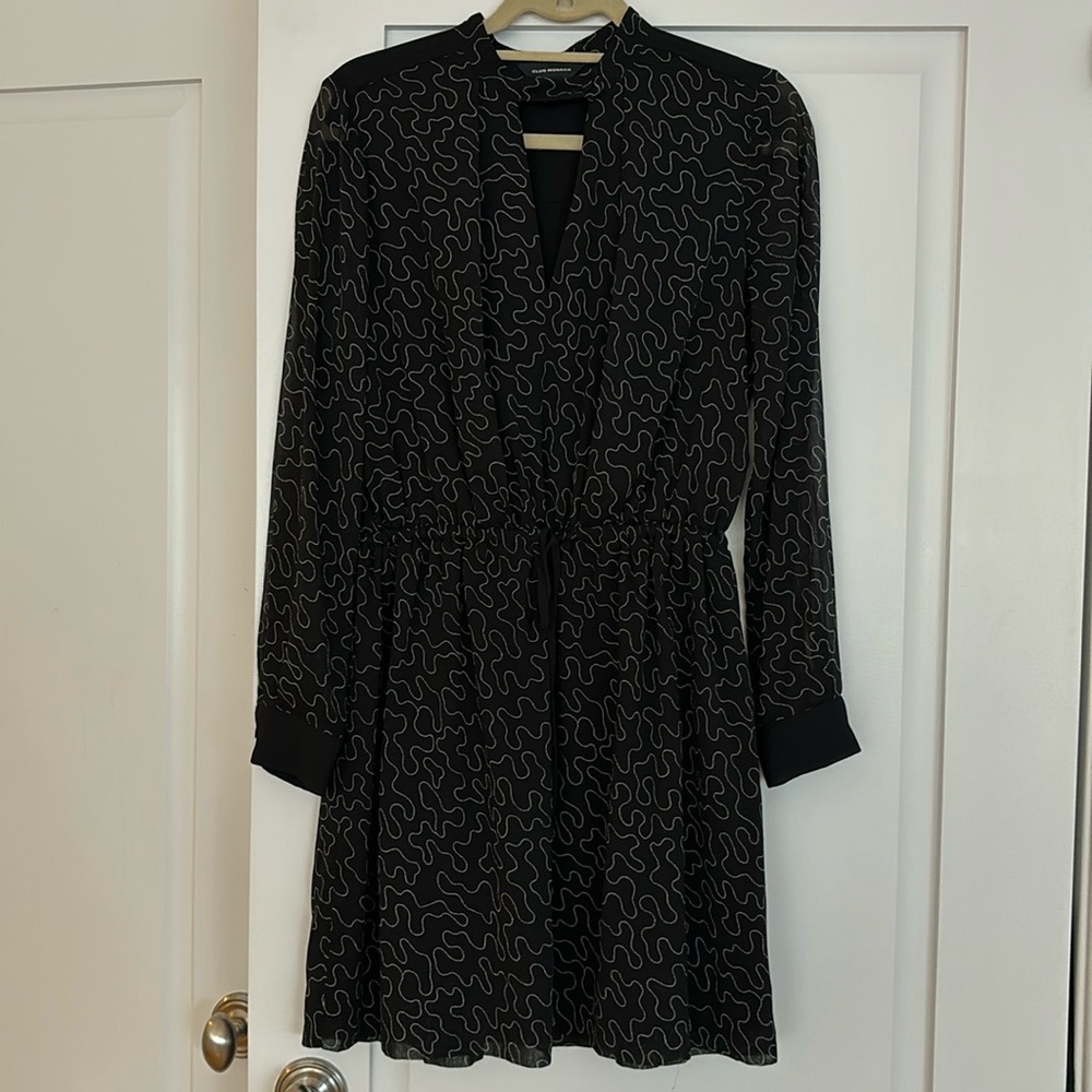 Club Monaco black and white dress